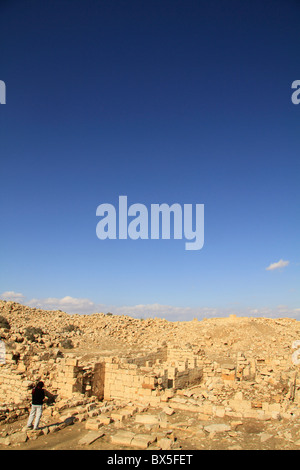 Israel, Rehovot in the Negev on the Nabatran Incense Route, remains of the Byzantine city Stock Photo