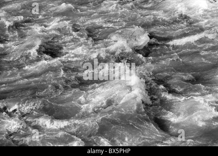 texture river rapids and stormy Stock Photo