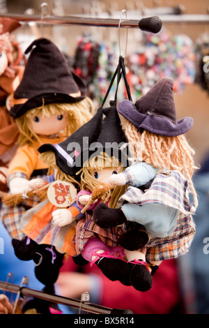 Witch dolls for sale in Compestela Galicia Spain Stock Photo