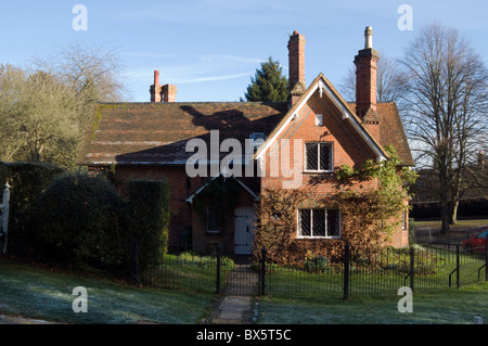 A large traditional red brick built house in Chenies Bucks Stock Photo