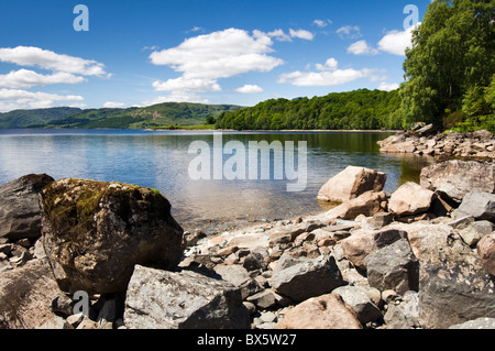 The beautiful Loch Katrine, part of the loch Lomond and Trossachs national park, district of Stirling, Scotland taken summer