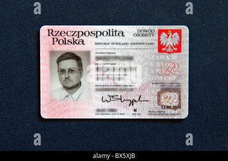 Polish identity card, valid for traveling in European Union countries