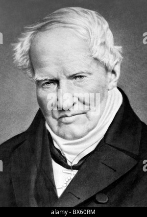 Vintage portrait photo circa 1850s of German naturalist and explorer Alexander Von Humboldt (1769 - 1859). Stock Photo