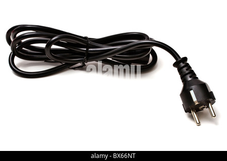 Electric plug isolated on the white background Stock Photo