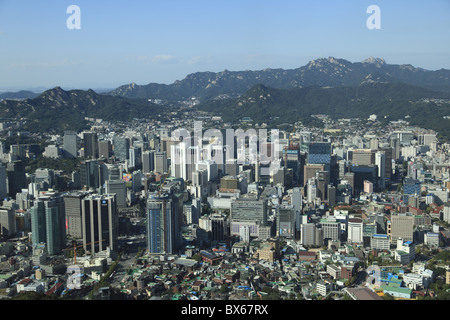 Overview of city, Seoul, South Korea, Asia Stock Photo