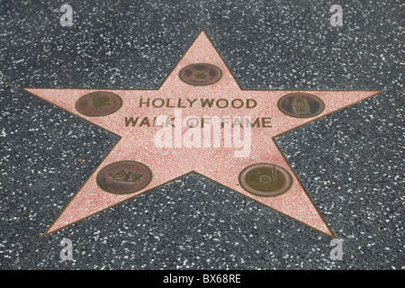 Hollywood Walk of Fame, Hollywood Boulevard, Los Angeles, California, United States of America, North America Stock Photo