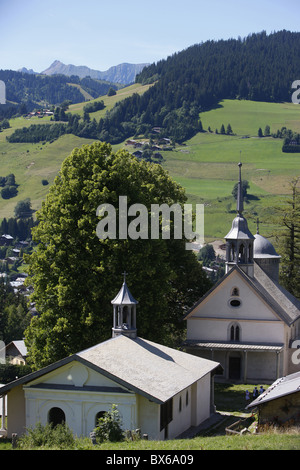 Baroque chapels, Megeve, Haute Savoie, France, Europe Stock Photo