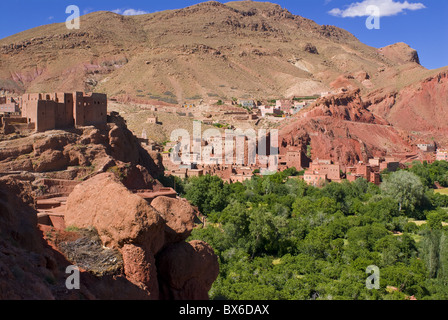 Old ksar in the Dades Gorge, Morocco, North Africa, Africa Stock Photo