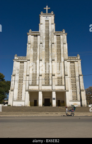 Modern church in Mahajanga, Madagascar, Africa Stock Photo