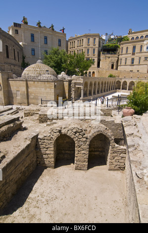 Excavations near the Maiden Tower, Baku, Azerbaijan, Central Asia, Asia Stock Photo