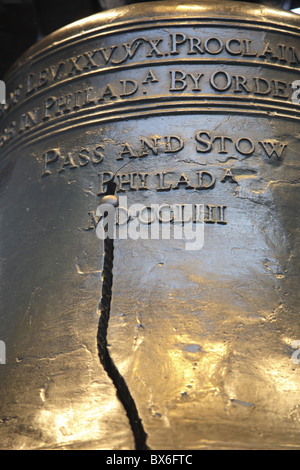 Liberty Bell in Philadelphia, Pennsylvania, United States of America, North America Stock Photo