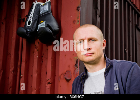 Lukas Konecny, professional boxer, sportsman, EBU European Champion Stock Photo