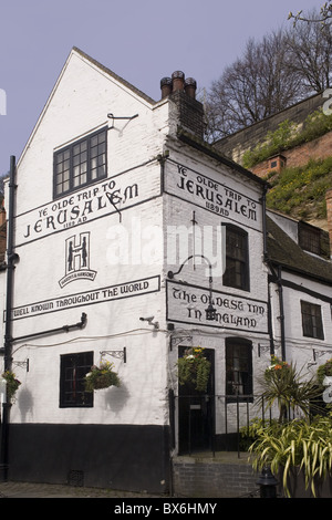 Trip to Jerusalem Inn, claimed to be the oldest inn in England, Nottingham, England, United Kingdom, Europe Stock Photo
