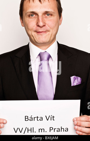 Vit Barta, transport minister of the new Czech government, Prague