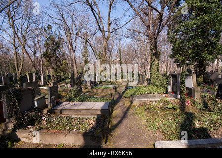 historic cemetary Olsany in Prag, Czech Republic Stock Photo