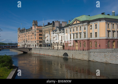 Waterside buildings at Stromgatan, Stockholm, Sweden, Scandinavia, Europe Stock Photo