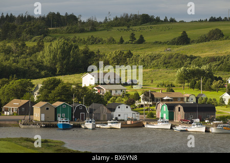 Small harbour, French River, Prince Edward Island, Canada, North America Stock Photo