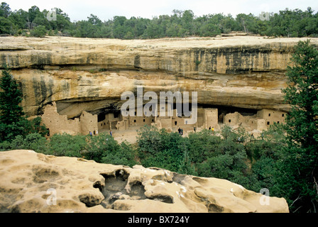 The caves at Mesa Verde National Park, Colorado, USA. Stock Photo