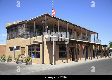 Adobe architecture, Old Town, Albuquerque, New Mexico, United States of America, North America Stock Photo
