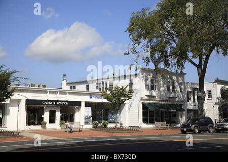 Main Street, East Hampton, The Hamptons, Long Island, New York, United States of America, North America Stock Photo