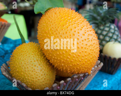 Gac fruit or Monordica cochinchinensis from South East Asia Stock Photo