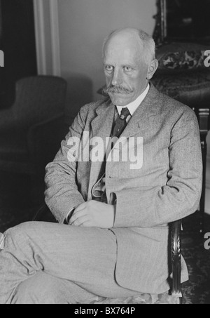 Portrait photo circa 1920s of Norwegian Arctic explorer, scientist, diplomat and humanitarian Fridtjof Nansen (1861 - 1930). Stock Photo