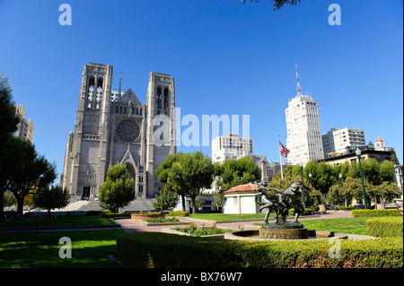Usa, California, San Francisco, Grace Cathedral Stock Photo