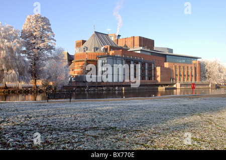 The new Royal Shakespeare Theatre in winter, Stratford-upon-Avon, England, UK Stock Photo