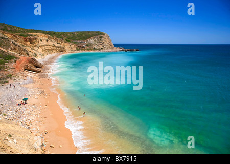 Praia das Cabanas Velhas, Burgau, Algarve, Portugal Stock Photo