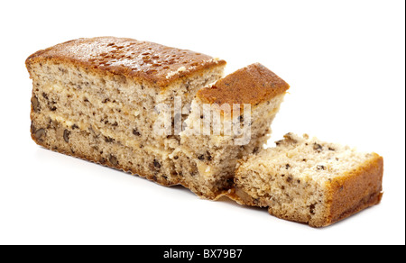 Slices of Walnut Cake Stock Photo