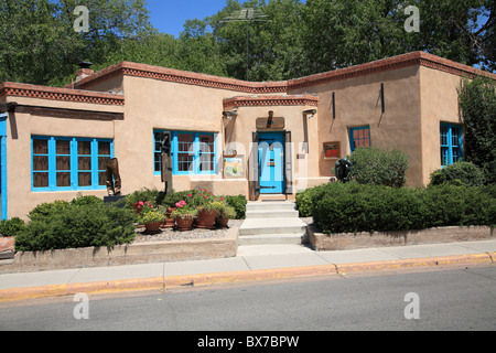 Art Gallery, Canyon Road, Santa Fe, New Mexico, USA Stock Photo