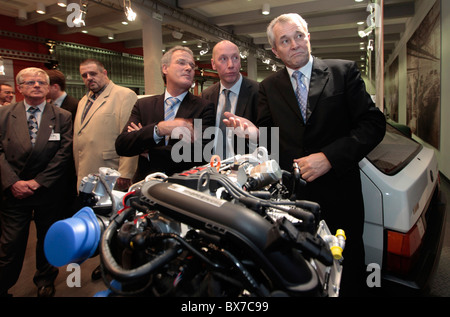 Reinhard Jung, Skoda Auto, CEO, engine 1,2 TSI,exposition Stock Photo