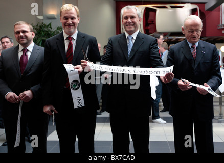 Martin Hrdlicka,Eckhard Scholz, Reinhard Jung, Skoda Auto, CEO, Carl Hahn Stock Photo