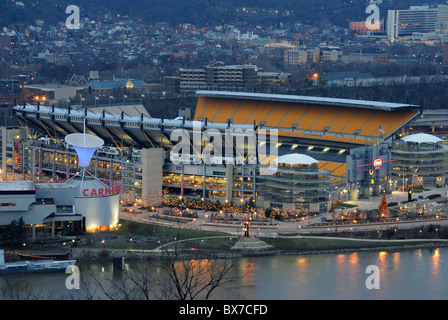 Heinz Field is the home of the Pittsburgh Steelers, a NFL team located in Pittsburgh, Pennsylvania. Stock Photo