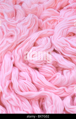 Detail of dyed wool - background Stock Photo