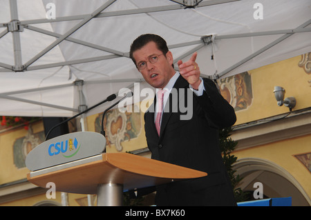 Dr. Karl-Theodor zu Guttenberg at a campaign event Stock Photo