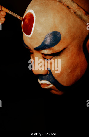 Beijing Opera, Make-Up, Role of Buddha, Beijing Stock Photo