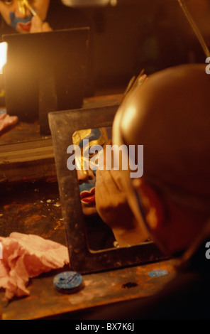 Beijing Opera, Make-Up, Role of Buddha, Beijing Stock Photo