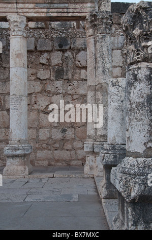 Jesus taught at a synagogue here. This one was actually built on the old foundations in perhaps the 3rd century. Stock Photo