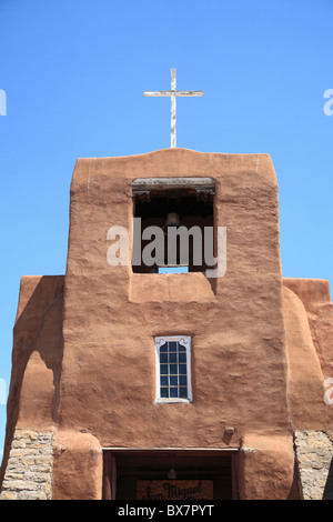 San Miguel Mission Church, Oldest church in USA, Santa Fe, New Mexico, USA  Stock Photo