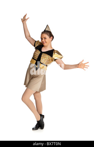 Young girl in a 1940s swing / jazz Candyman dance costume Stock Photo