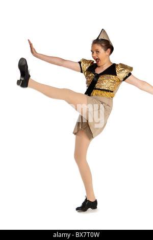 Young girl in a 1940s swing / jazz Candyman dance costume Stock Photo