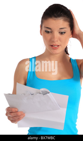 Tired Frustrated Business Woman Getting Bad News from Online Chat Stock  Photo - Image of communication, holding: 264200724