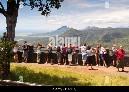 Black River Gorges National Park Viewpoint Mauritius Stock Photo