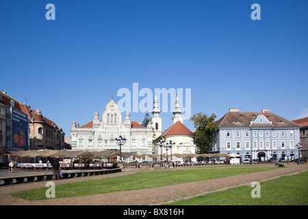 Unirii square in downtown Timisoara in Romania. Stock Photo