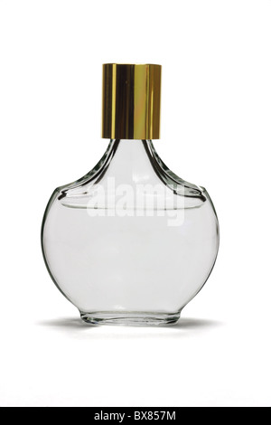 perfume in a glass bottle on white background Stock Photo