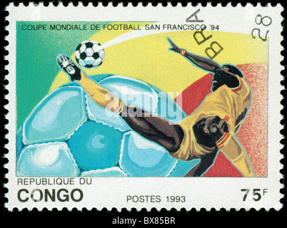 Postage stamp from the Republic of Congo dated 1993 Stock Photo