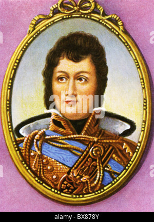 Louis Philippe, 6.10.1773 - 26. 8.1850, King of France 7.8.1830 - 24.2.1848, portrait, print after miniature, 19th century, cigarette card, Germany, 1933, , Stock Photo