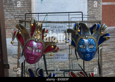 Carnival masks Campo dei Frari square San Polo district Venice the Veneto northern Italy Europe Stock Photo