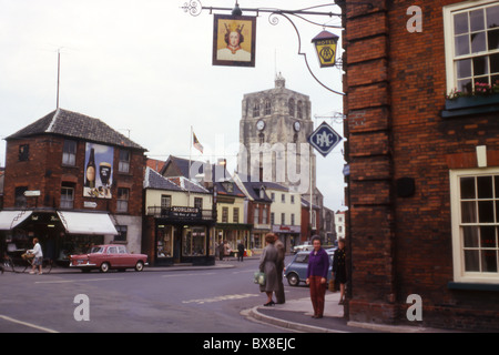 Sheepgate, outside The Kings Head Hotel, Beccles, Suffolk, 1963 Stock Photo